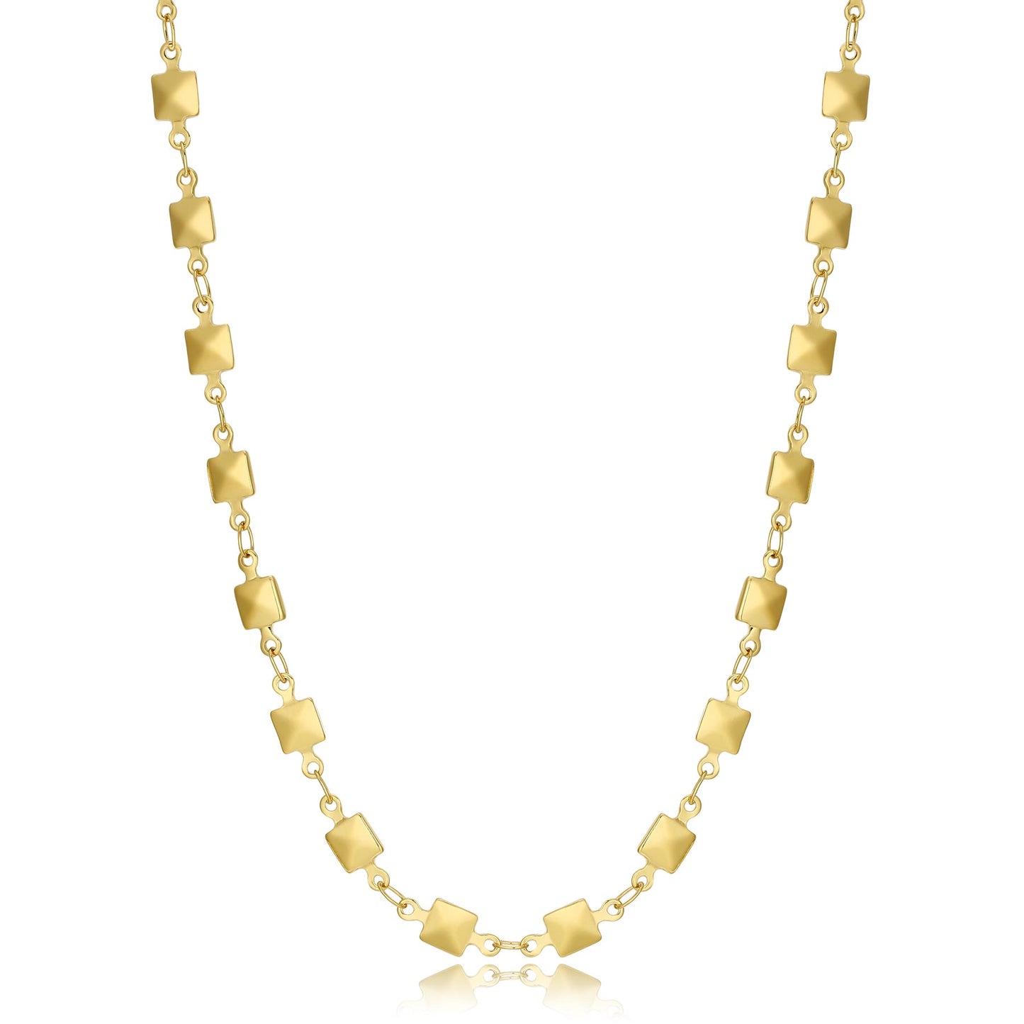Collana Sagapò Chunky Collana Pvd Oro Catena Girocollo Con Borchie