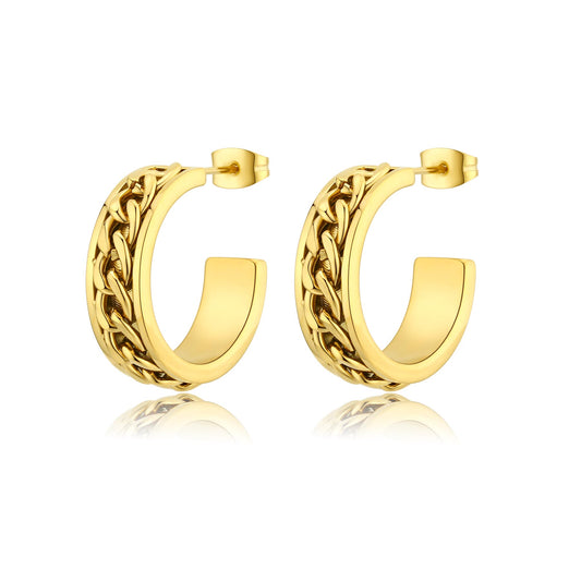 Orecchini Sagapò Chunky Boccole Pvd Oro