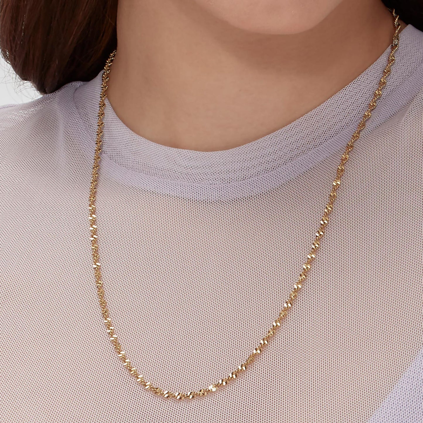 Collana Sagapò Chunky Collana Pvd Oro Maglia Snake Torchon