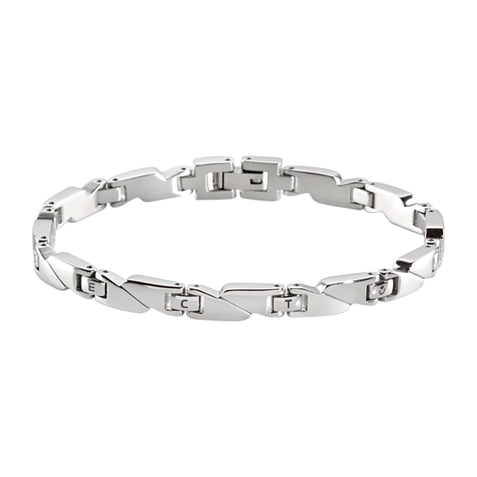 Bracciale Uomo Sector Basic Acciaio Con Maglie Intrecciate