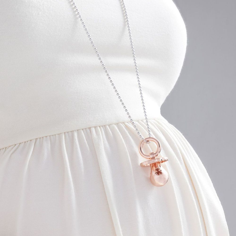 Collana Lebebé Suonamore Argento Pendente Ciuccio Rosato