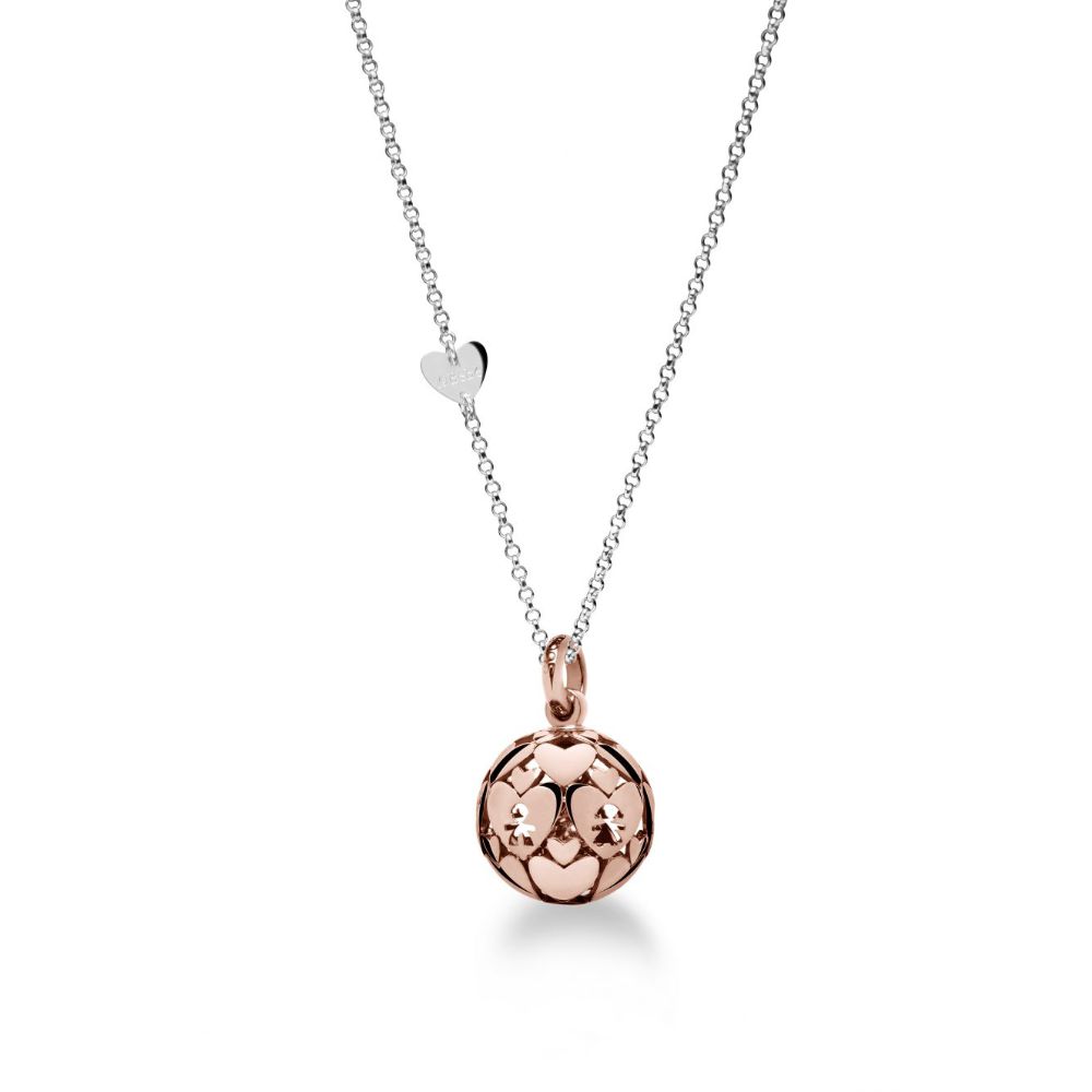 Collana leBebé Suonamore Mondi Argento Pendente Sfera Chiama Angeli Rosato