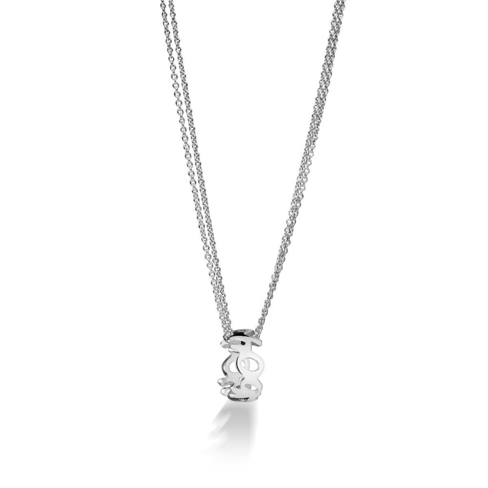 Elemento decorativo Charm Lebebé Suonamore Lovetto Componibile Argento Scritta Boy + Cuoricino Logato