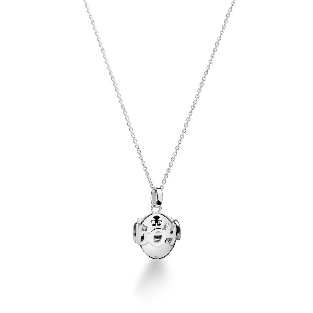 Elemento decorativo Charm Lebebé Suonamore Lovetto Componibile Argento Scritta Boy + Cuoricino Logato