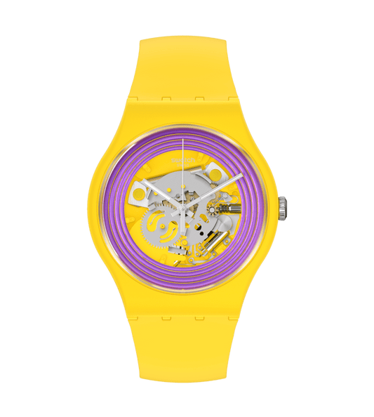 Orologio Swatch Purple Rings Yellow