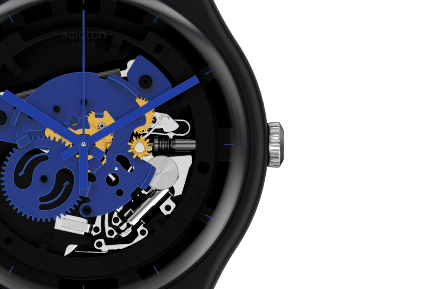 Orologio Swatch Time To Blue Big