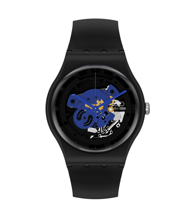 Orologio Swatch Time To Blue Big