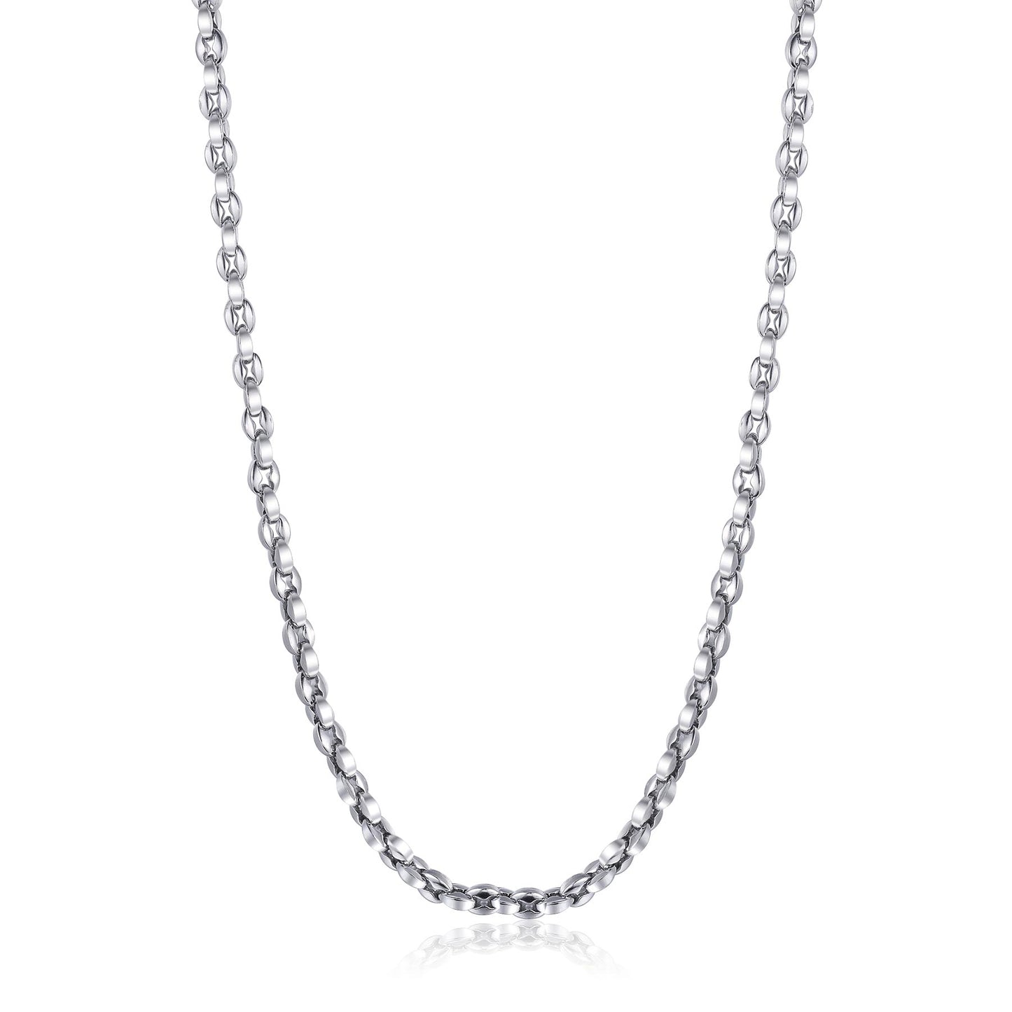 Collana Sagapò Ripple Collana Uomo In Acciaio Catena Forzatina Spessa