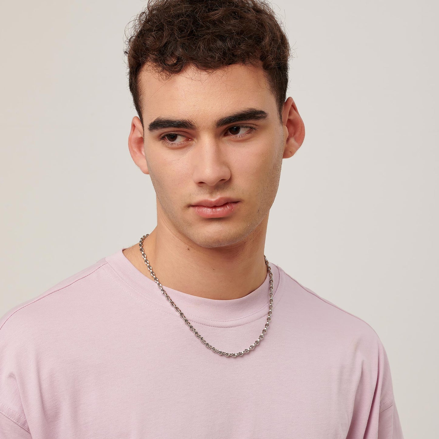 Collana Sagapò Ripple Collana Uomo In Acciaio Catena Forzatina Spessa