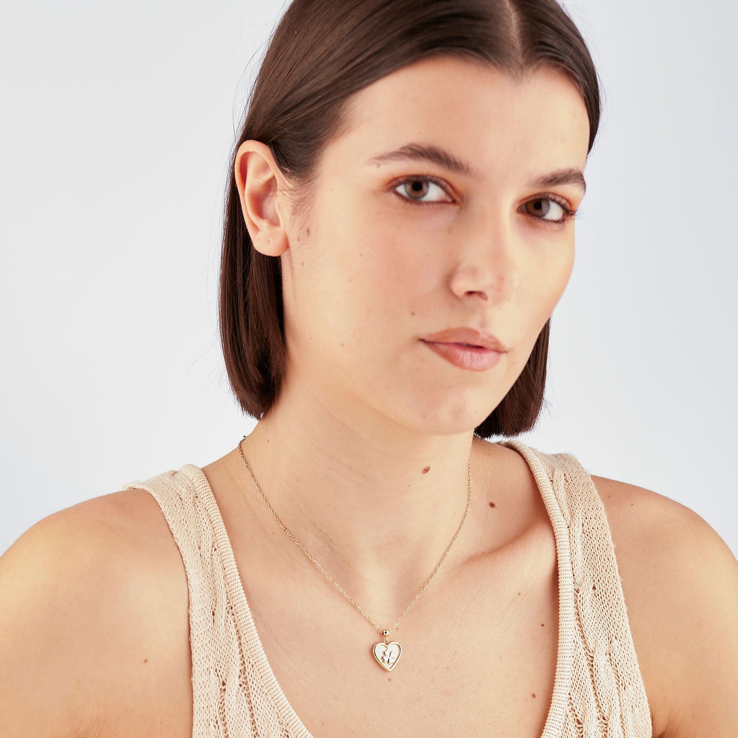 Collana Sagapò Duh Duh Pvd Oro Pendente Cuore e Quadrifoglio