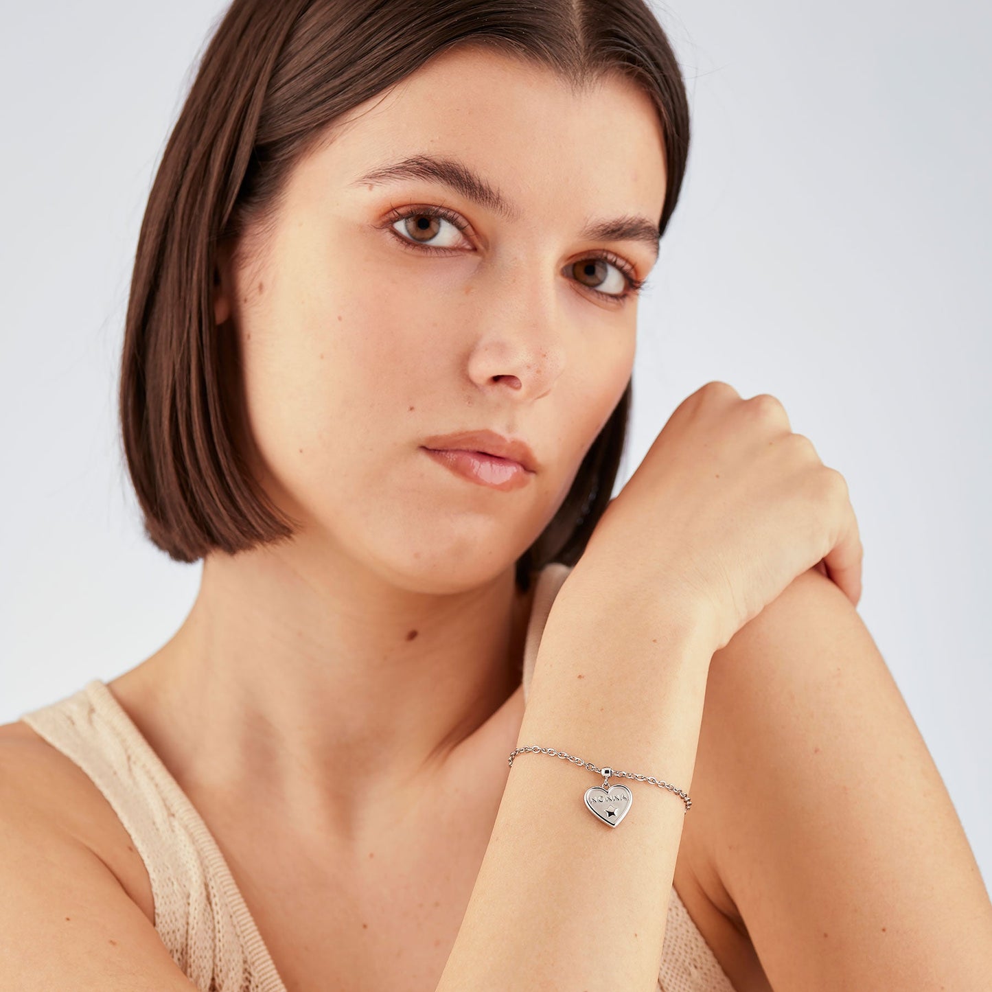 Bracciale Sagapò Duh Duh Acciaio Charm Stella "Nonna"