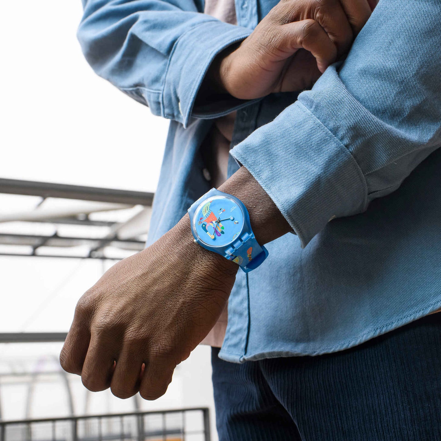 Orologio Swatch Blue Sky, By Vassily Kandinsky