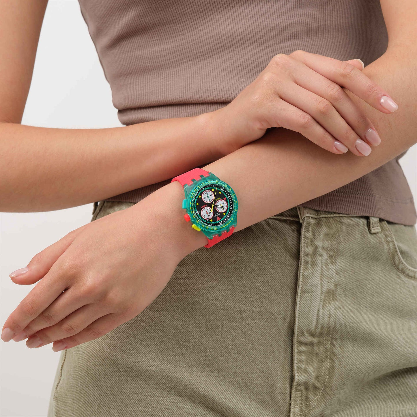 Orologio Swatch Neon Emerald Chrono