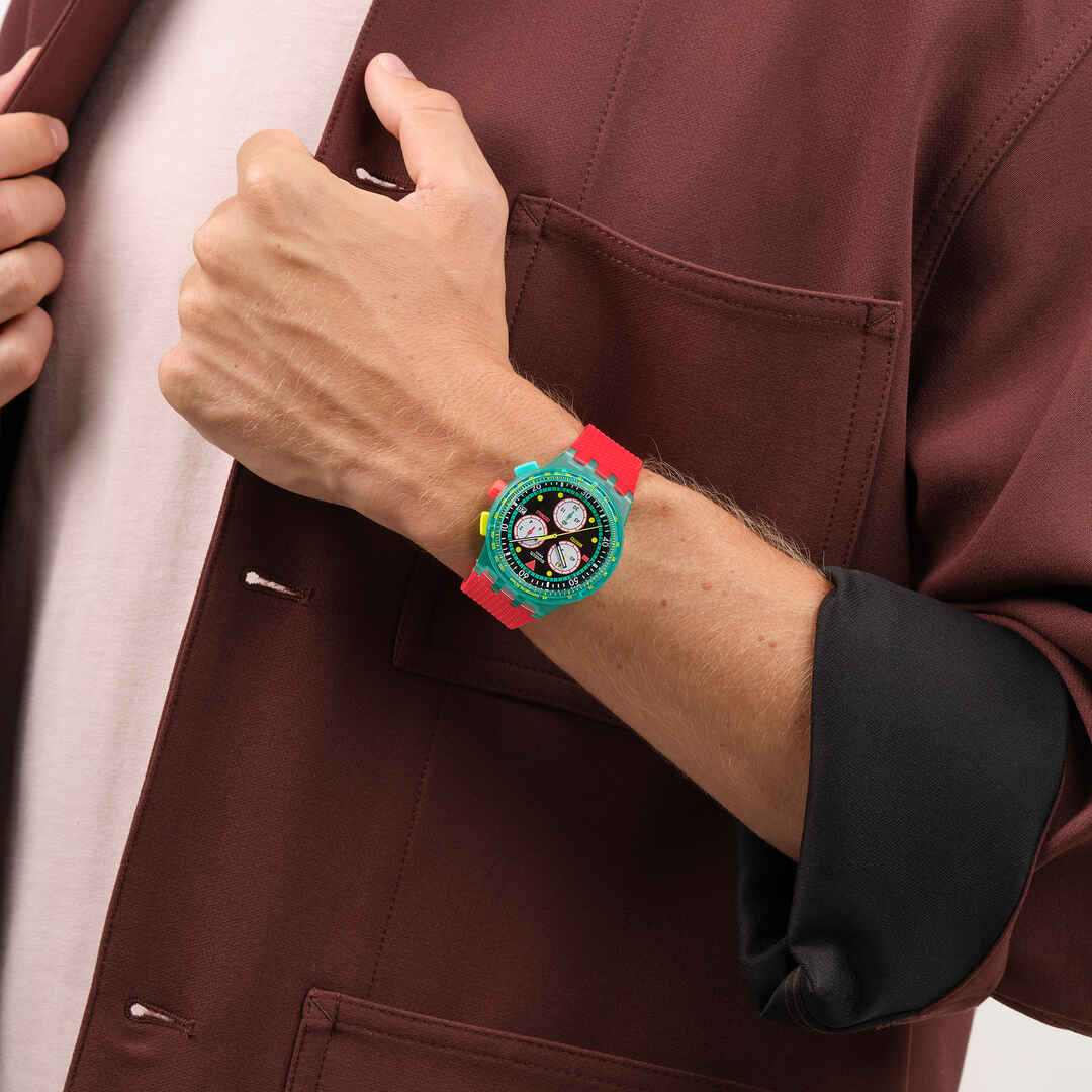 Orologio Swatch Neon Emerald Chrono