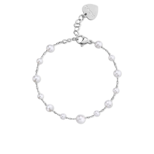 Bracciale Sagapò Wisdom In Acciaio Con Perle