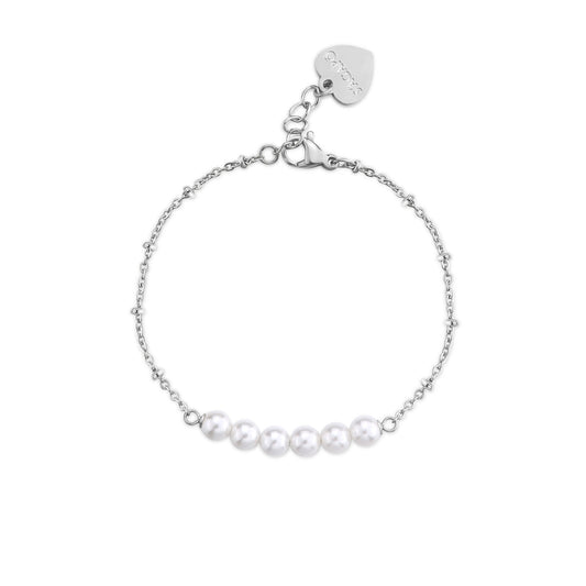 Bracciale Sagapò Wisdom In Acciaio Con Perle