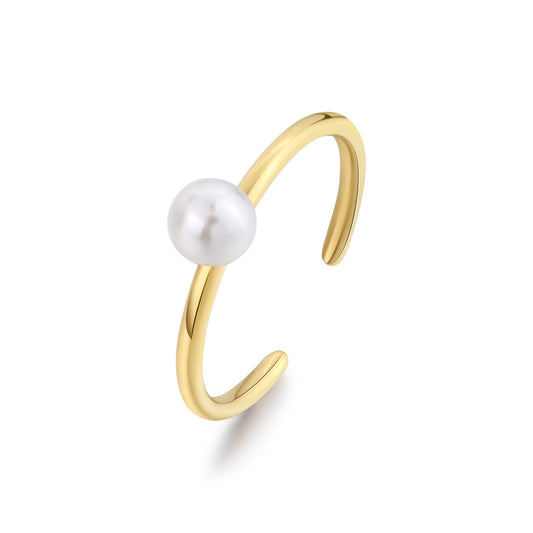 Anello Sagapò Wisdom Pvd Oro Con Perla
