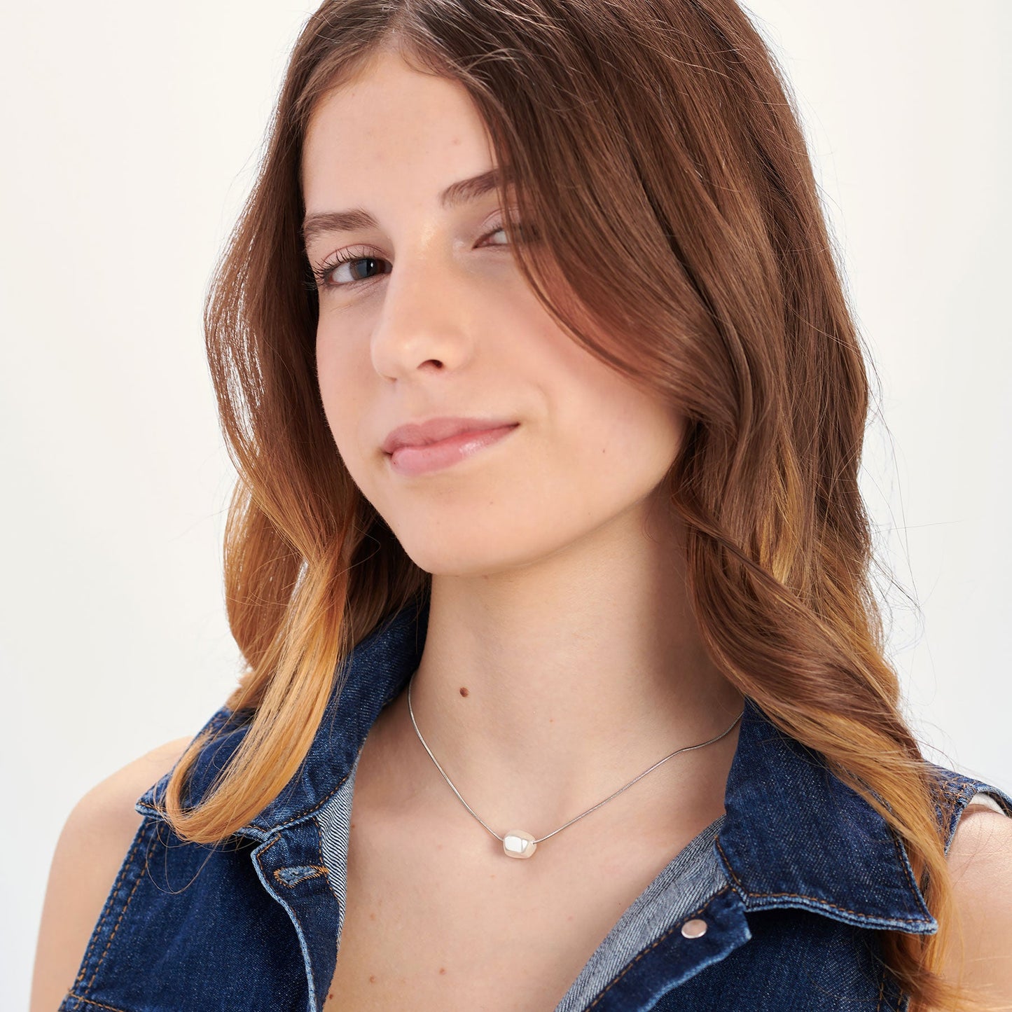 Collana Sagapò Wisdom Acciaio Coda Di Topo Perla Passante