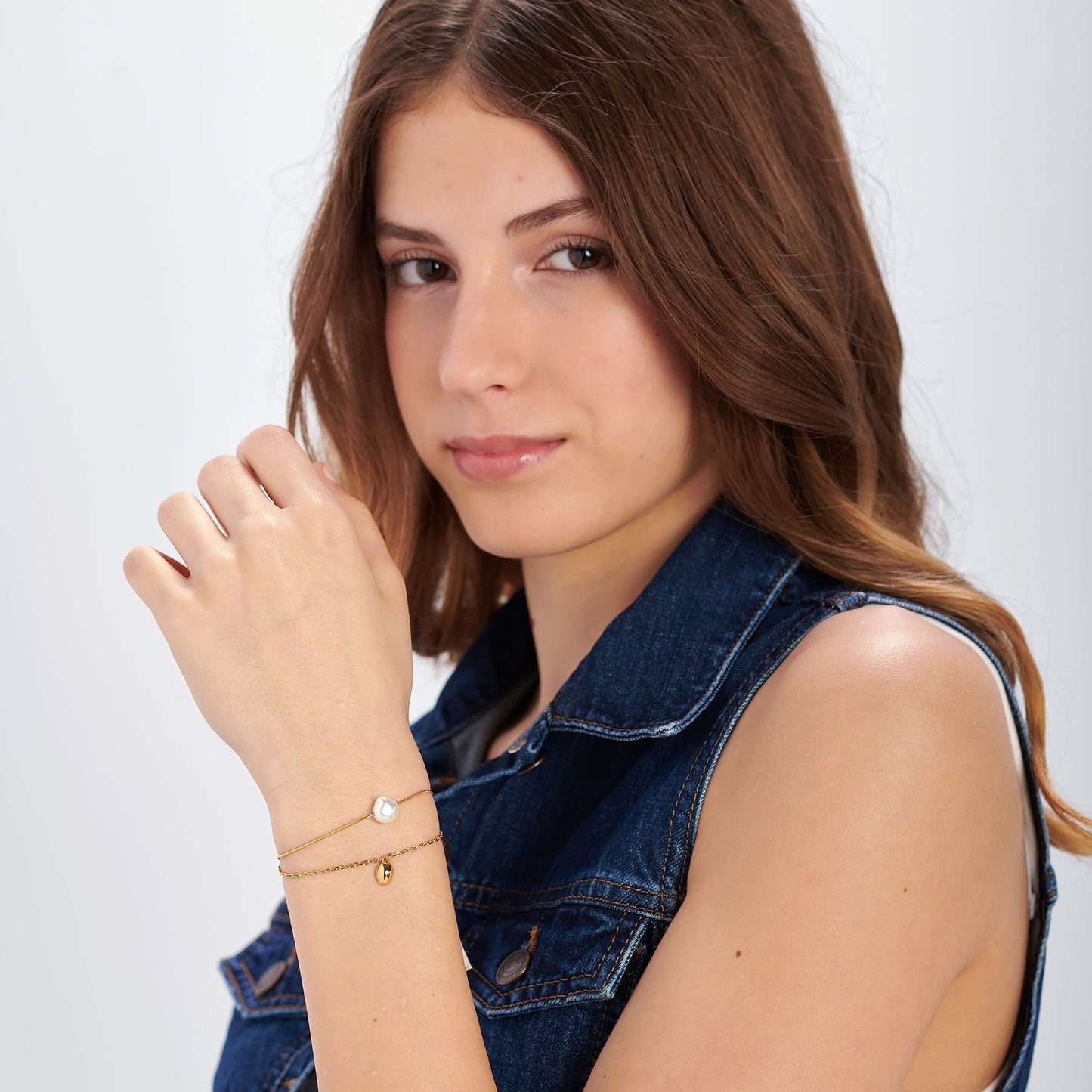 Bracciale Sagapò Wisdom 2 Fili Pvd Oro Perla Di Conchiglia