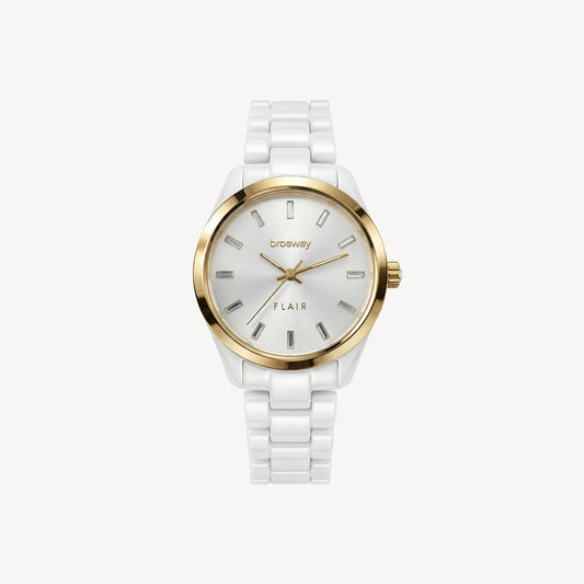 Orologio Donna Brosway Flair Lady Bianco Pvd oro Braccialato
