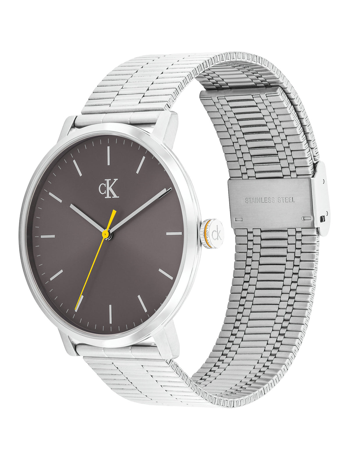 Orologio Calvin Klein Real 42 Mm Acciaio Braccialato Grigio