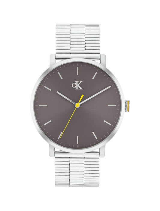 Orologio Calvin Klein Real 42 Mm Acciaio Braccialato Grigio