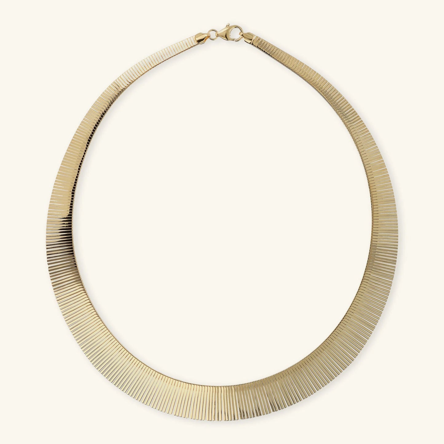 Collana Etrusca Cleopatra Piccola Graduata Lega Golden Placcata Oro 18 kt