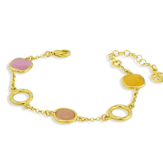 Bracciale Boccadamo Crisette Pvd Oro con Cristalli