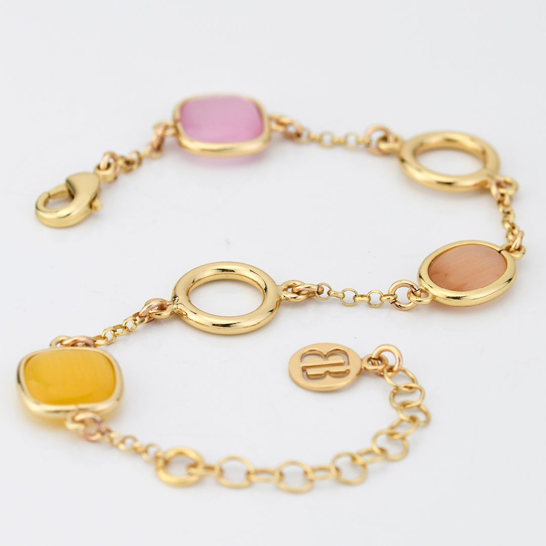 Bracciale Boccadamo Crisette Pvd Oro con Cristalli