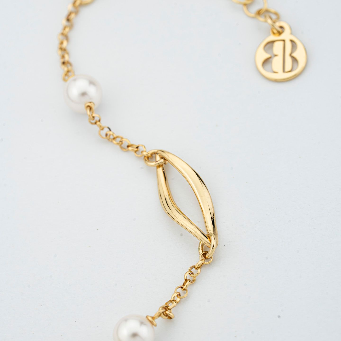Bracciale Boccadamo Mediterranea Crisette Bronzo Pvd Oro e Perle