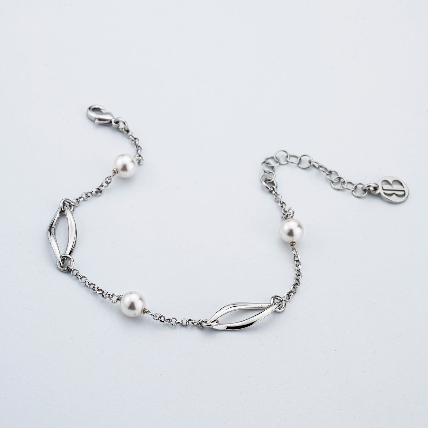 Bracciale Boccadamo Mediterranea Crisette Bronzo Rodiato e Perle