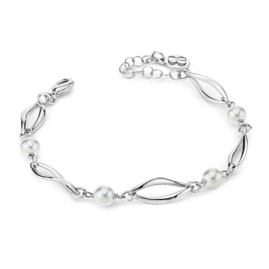 Bracciale Boccadamo Mediterranea Crisette Bronzo Rodiato e Perle