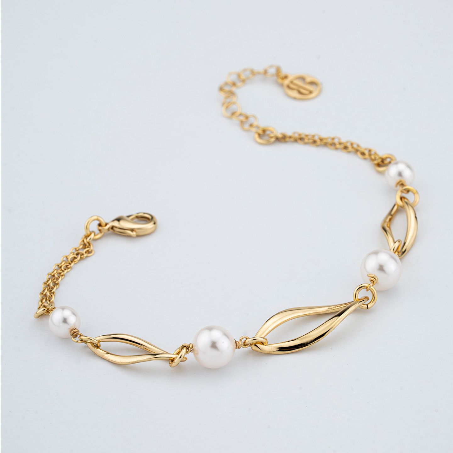 Bracciale Boccadamo Mediterranea Crisette Bronzo Pvd Oro e Perle
