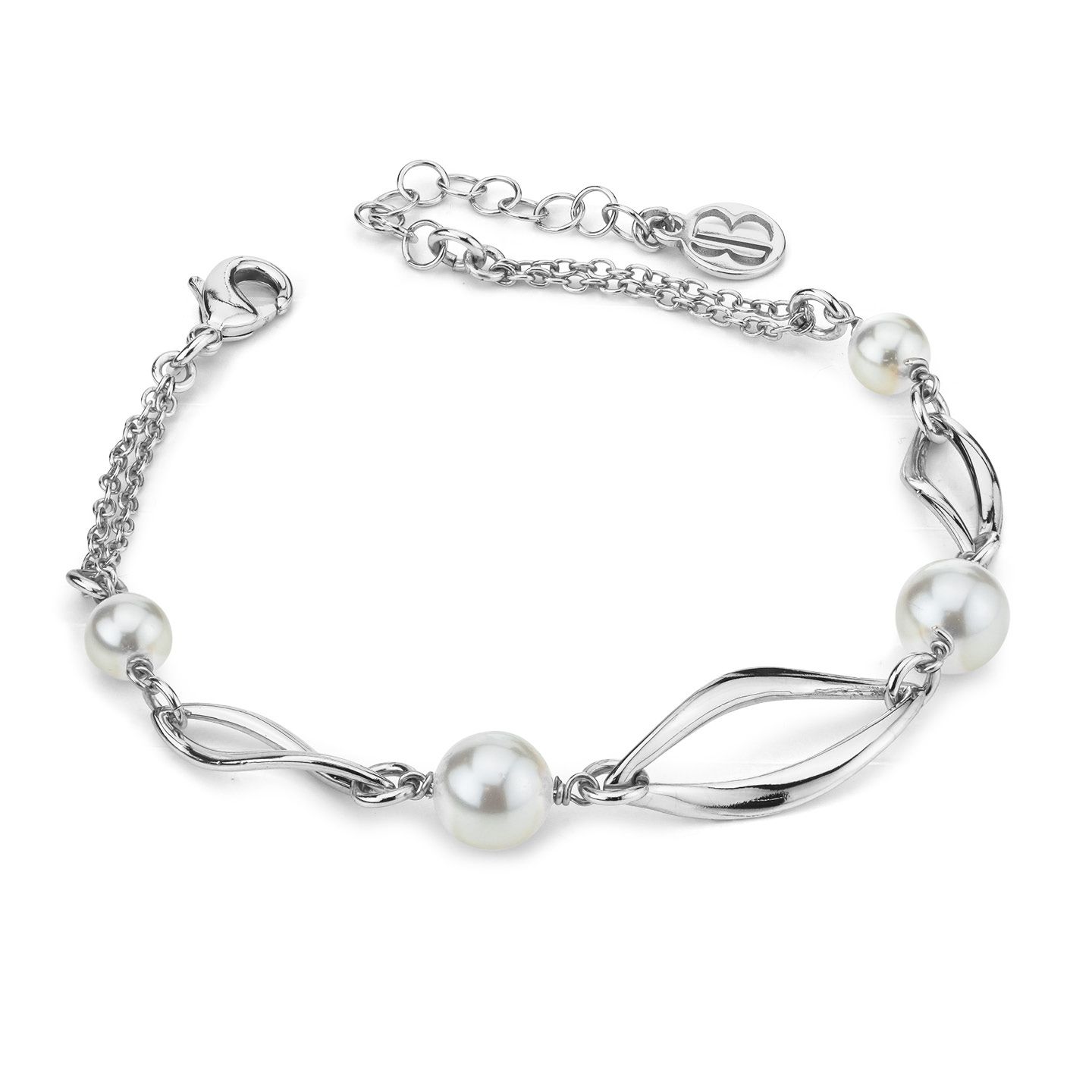 Bracciale Boccadamo Mediterranea Crisette Bronzo Rodiato e Perle