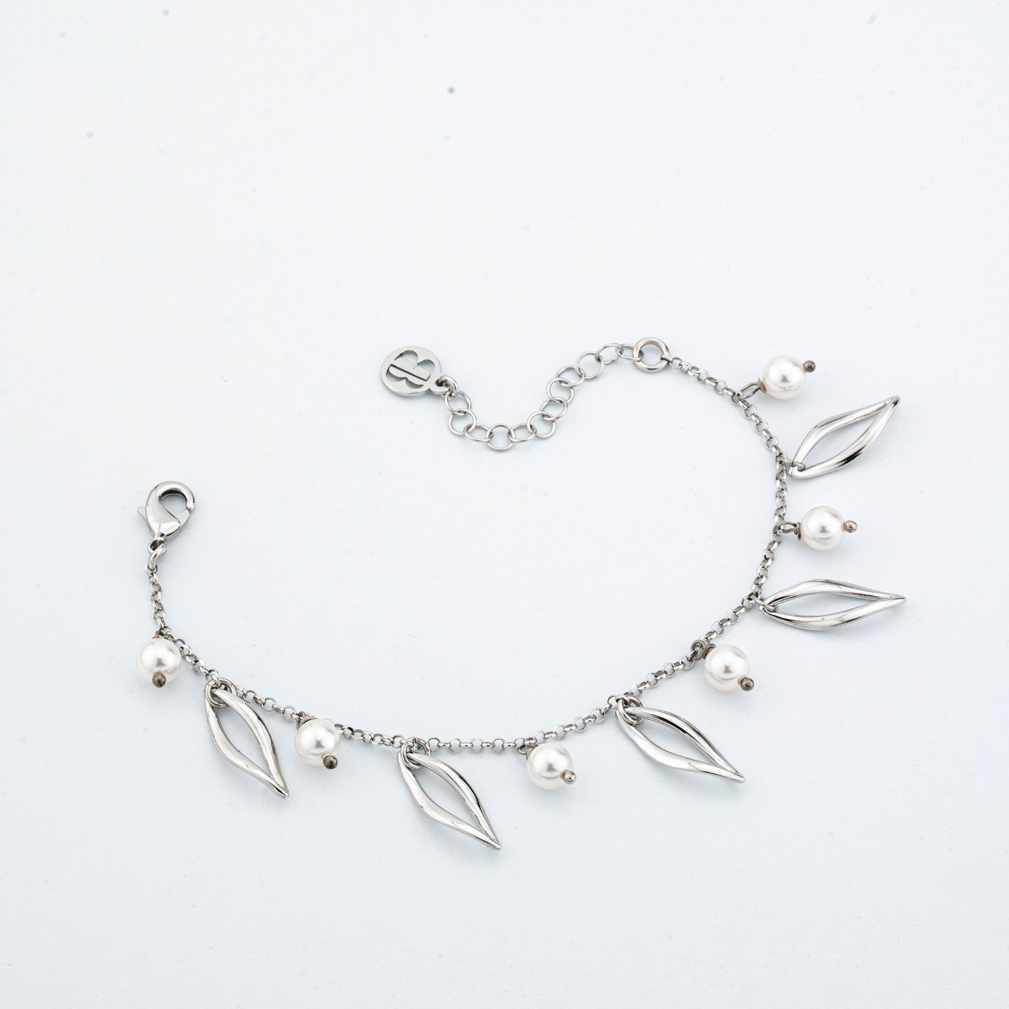 Bracciale Boccadamo Mediterranea Crisette Bronzo Rodiato Con Charms e Perle