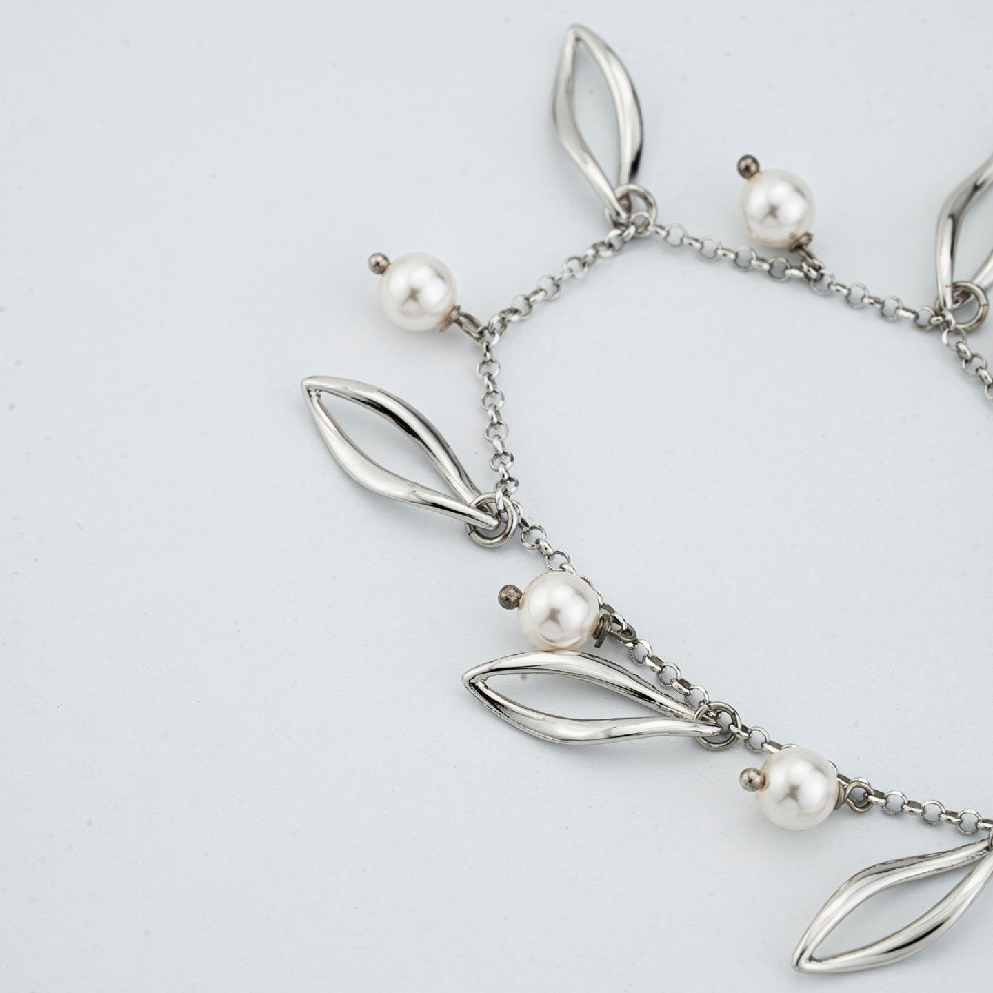 Bracciale Boccadamo Mediterranea Crisette Bronzo Rodiato Con Charms e Perle