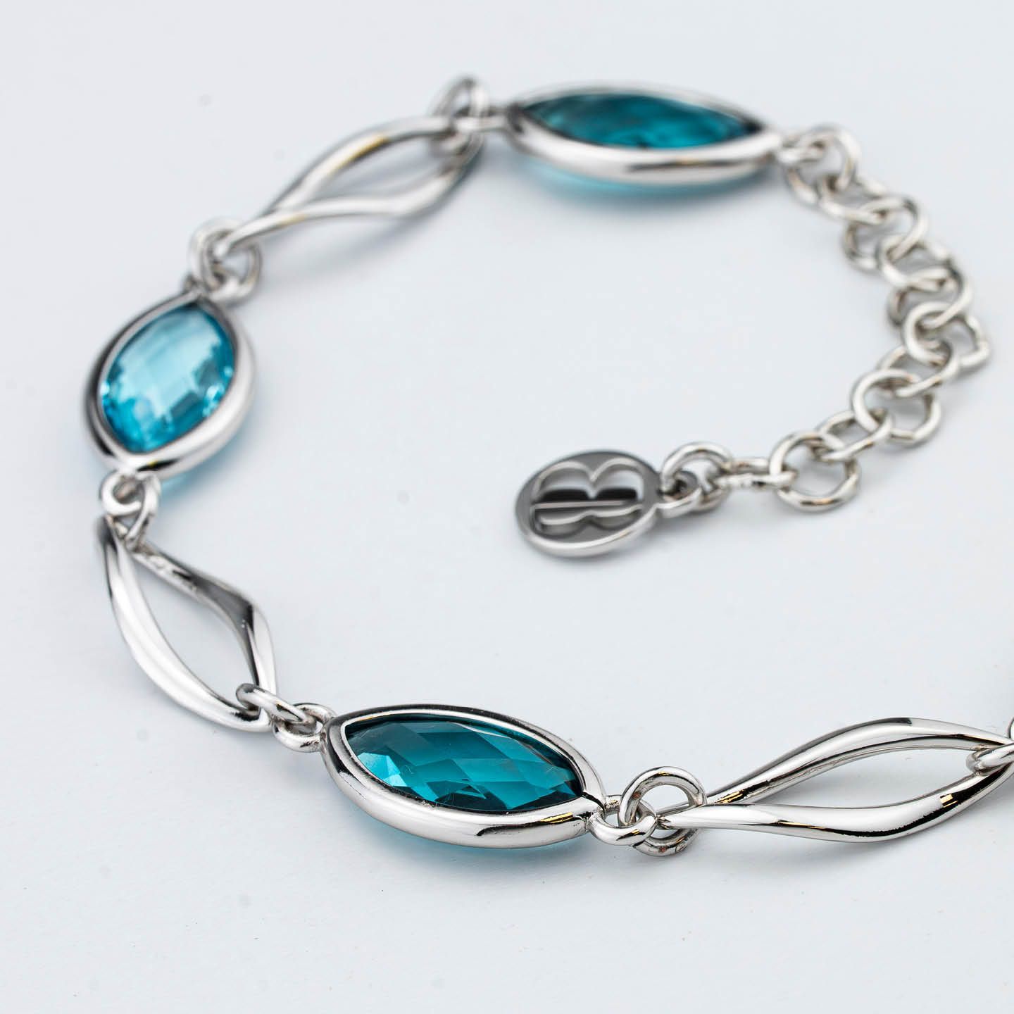 Bracciale Boccadamo Mediterranea Crisette Bronzo Rodiato e Cristalli Sfaccettati