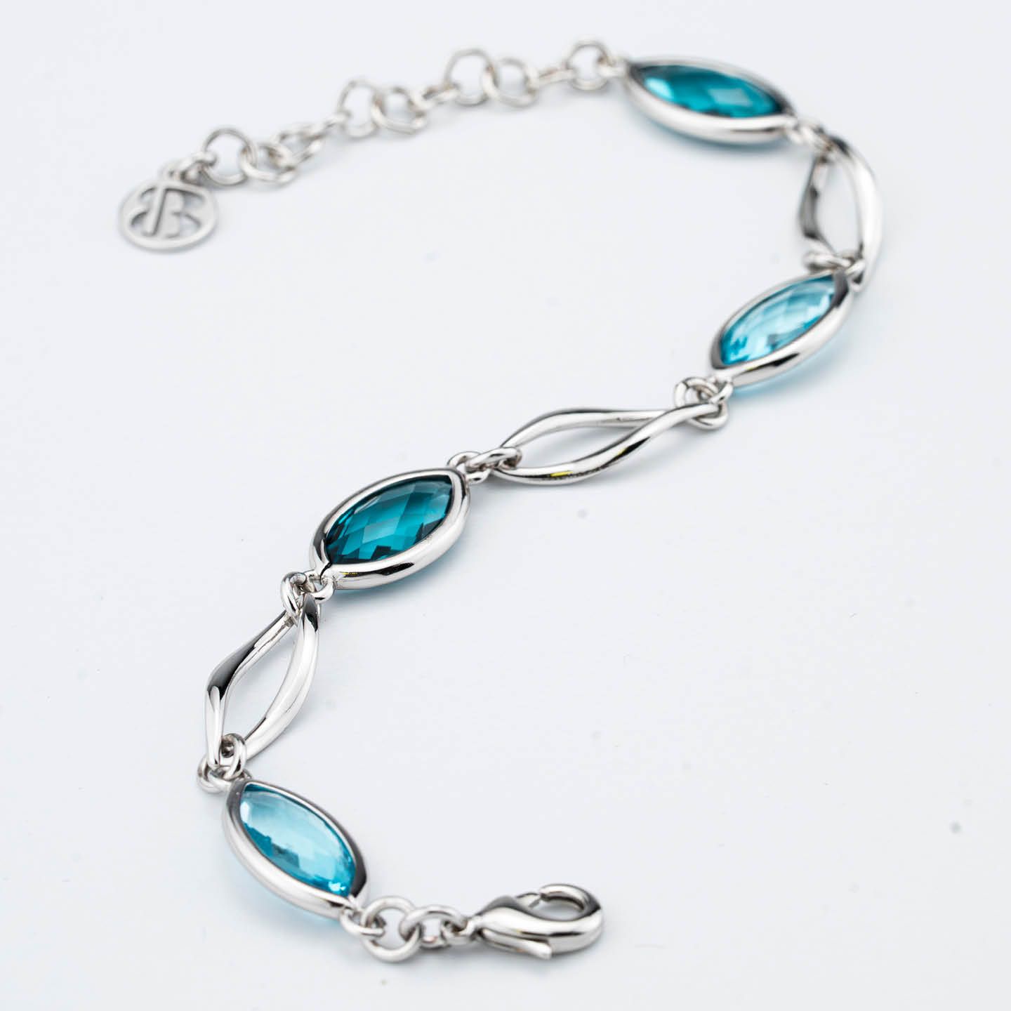Bracciale Boccadamo Mediterranea Crisette Bronzo Rodiato e Cristalli Sfaccettati