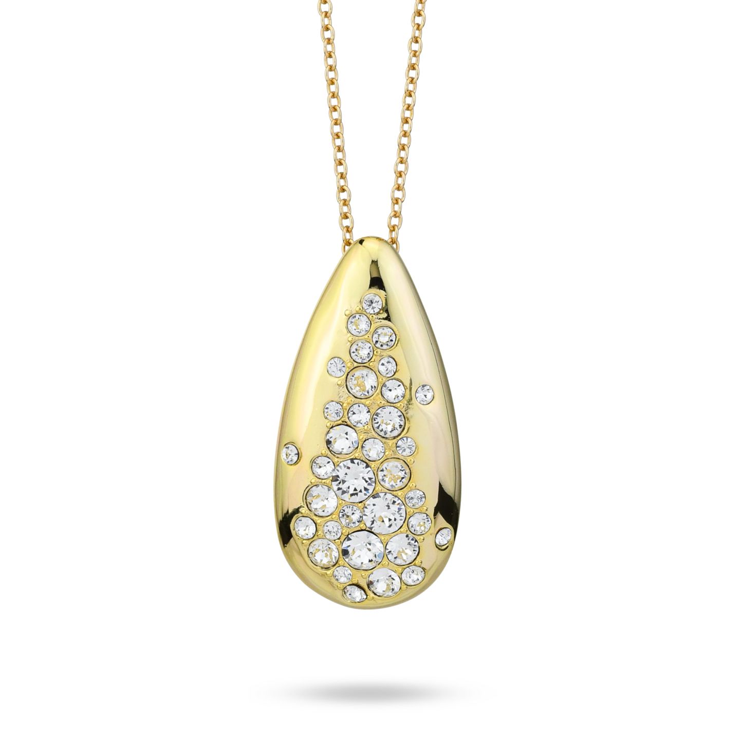 Collana Boccadamo Mediterranea Harem Bronzo Pvd Oro Con Pendente Goccia