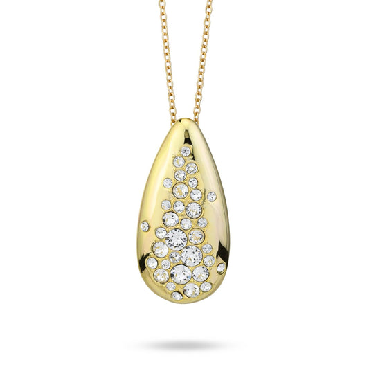 Collana Boccadamo Mediterranea Harem Bronzo Pvd Oro Con Pendente Goccia