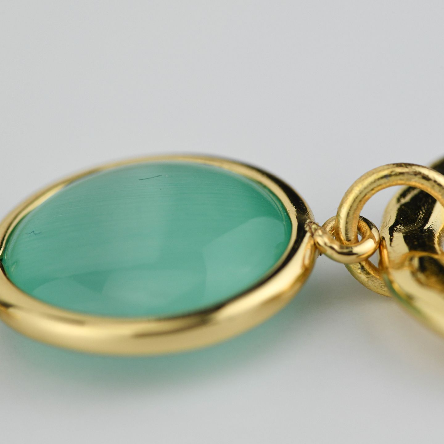 Collana Boccadamo Mediterranea Crisette Bronzo Pvd Oro Pendente con Cristallo