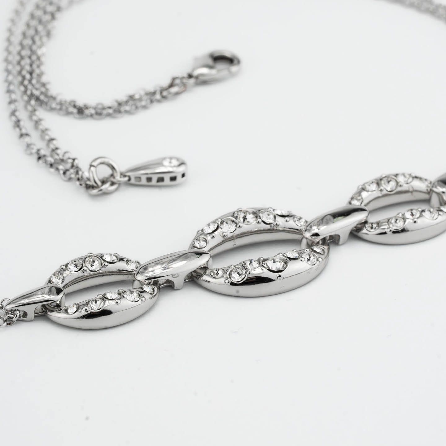 Collana Lunga 2 Fili Boccadamo Mediterranea Harem Bronzo Rodiato con Cristalli