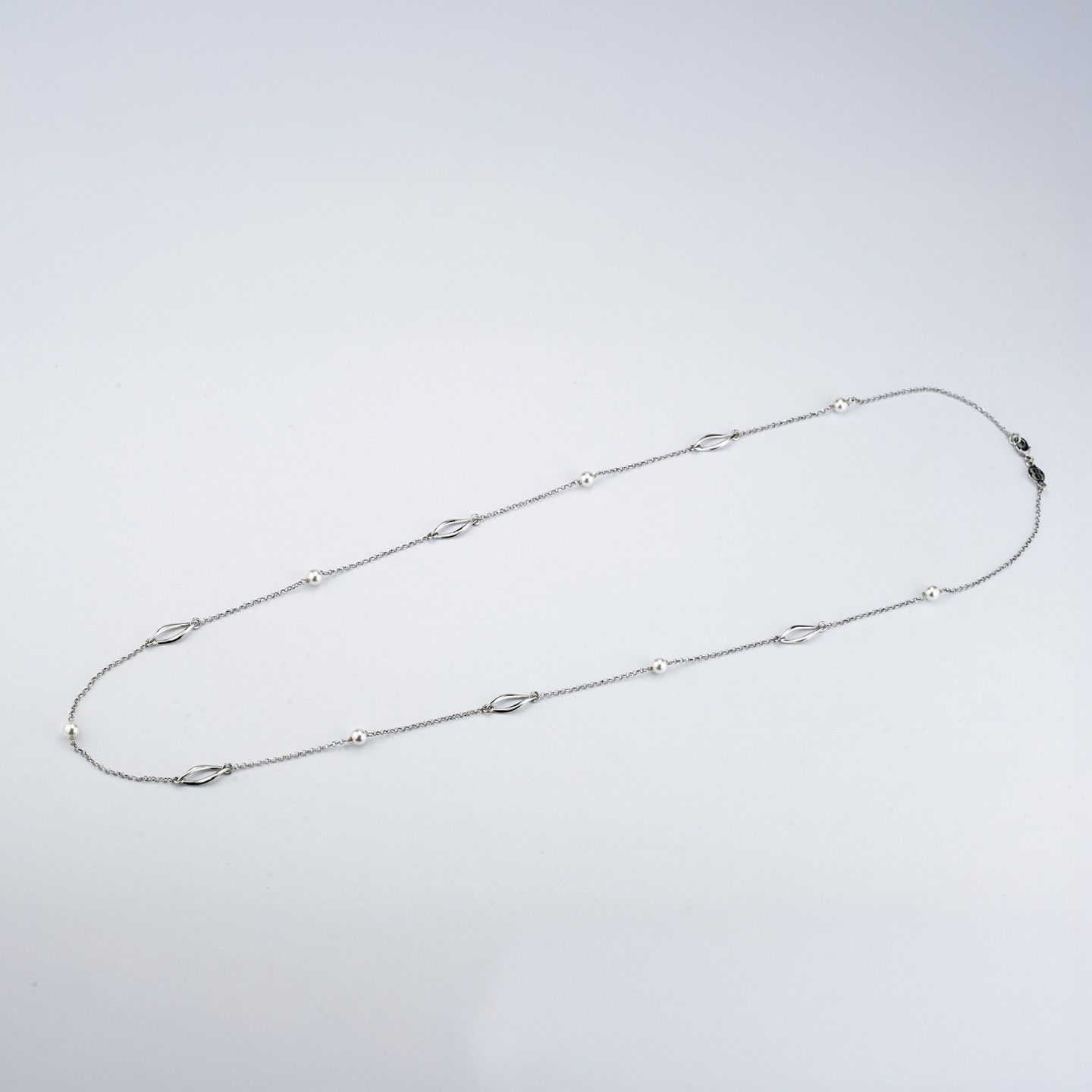 Collana Lunga Boccadamo Mediterranea Crisette Bronzo Rodiato e Perle