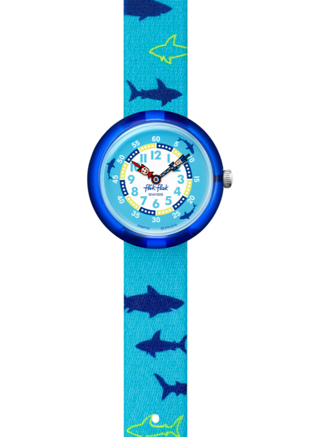 Orologio Flik Flak Bambino Pool In Miami Sharkasm