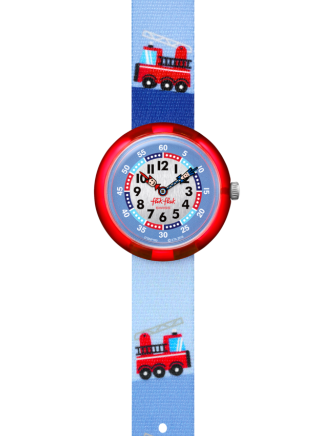 Orologio Flik Flak Bambino City Of Life Firetruck