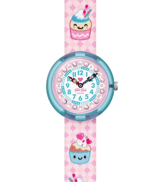 Orologio Flik Flak Bambino Future Dreams Bake It Up 31 mm Rosa