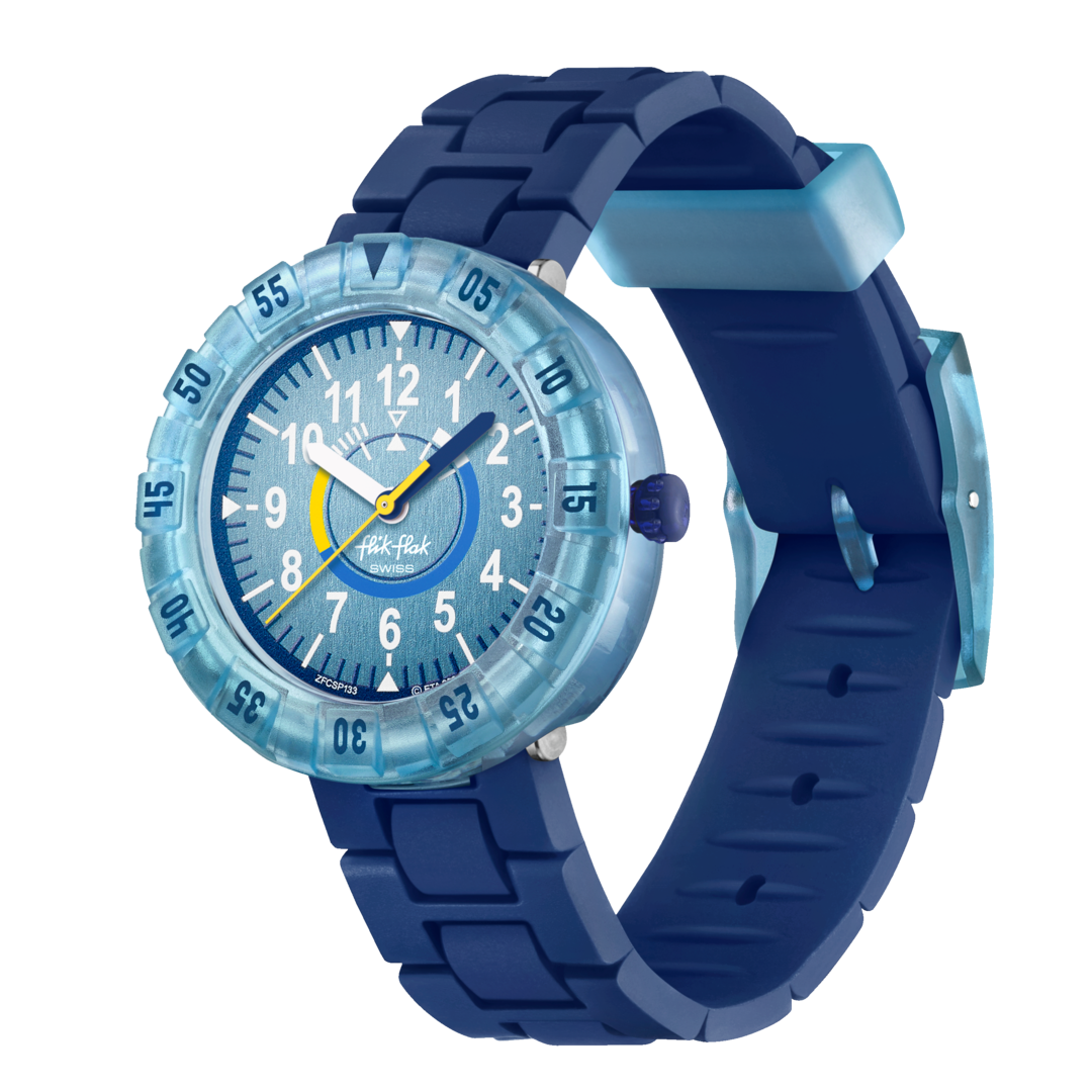 Orologio Flik Flak Bluebrick