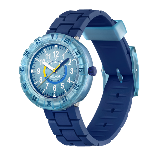 Orologio Flik Flak Bluebrick