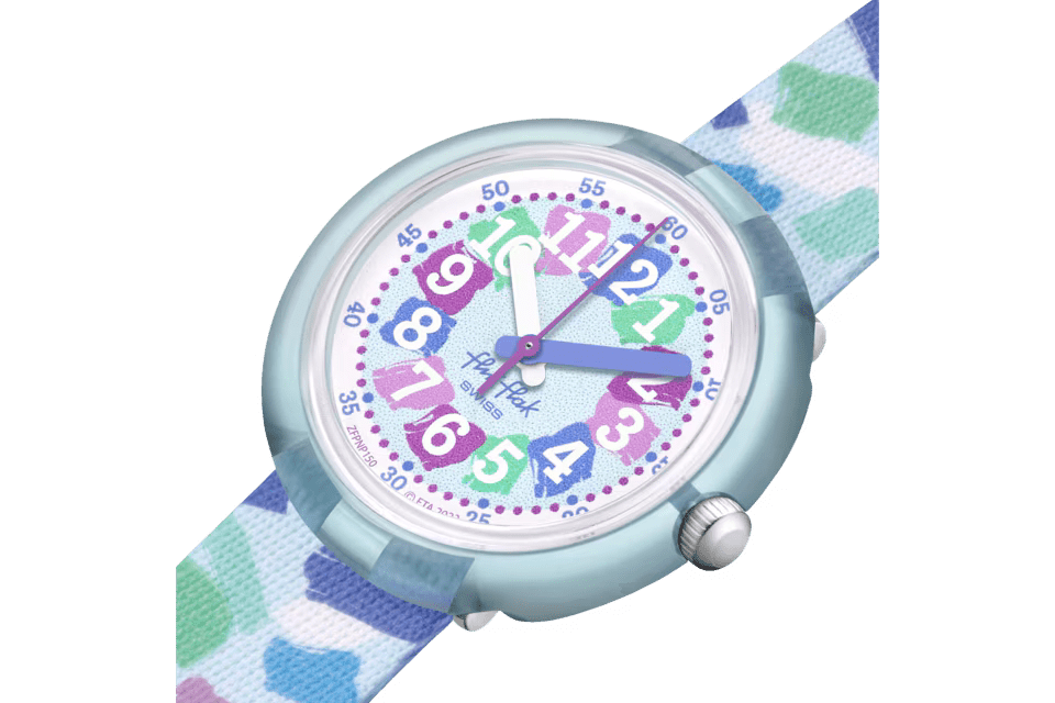 Orologio Flik Flak Organized Chaos Bambino Confetti Chaos 31 mm Verde