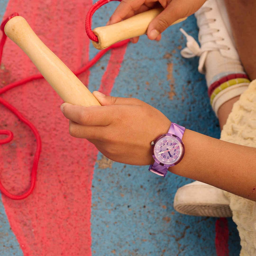 Orologio Flik Flak Purple Prism